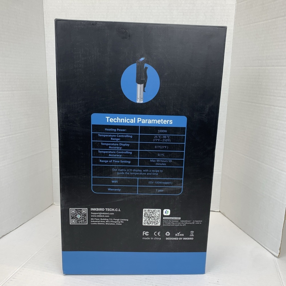 Inkbird Wifi Sous Vide Precision Cooker And Sous Vide Bags Kits- New In Box - Picture 5 of 10